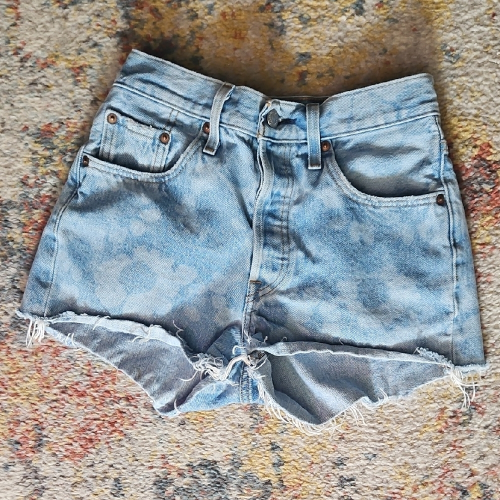 Levi's Light Blue Jean Shorts